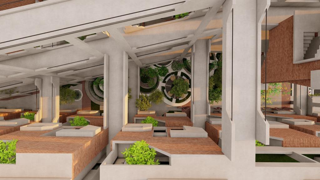 Horizon Villaments Concept — Aerial Courtyard Plan